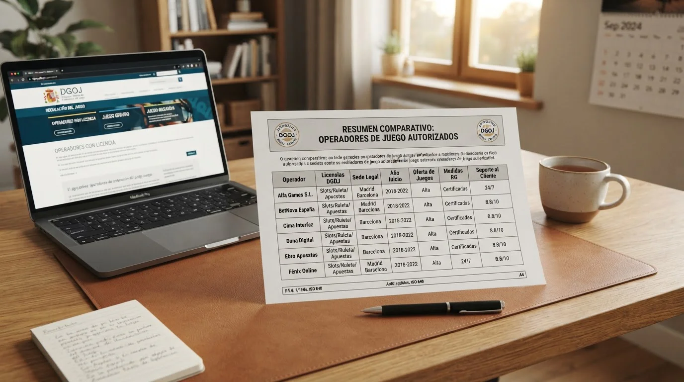 Comparativa de casinos online legales España con sello DGOJ y métodos de pago bancarios