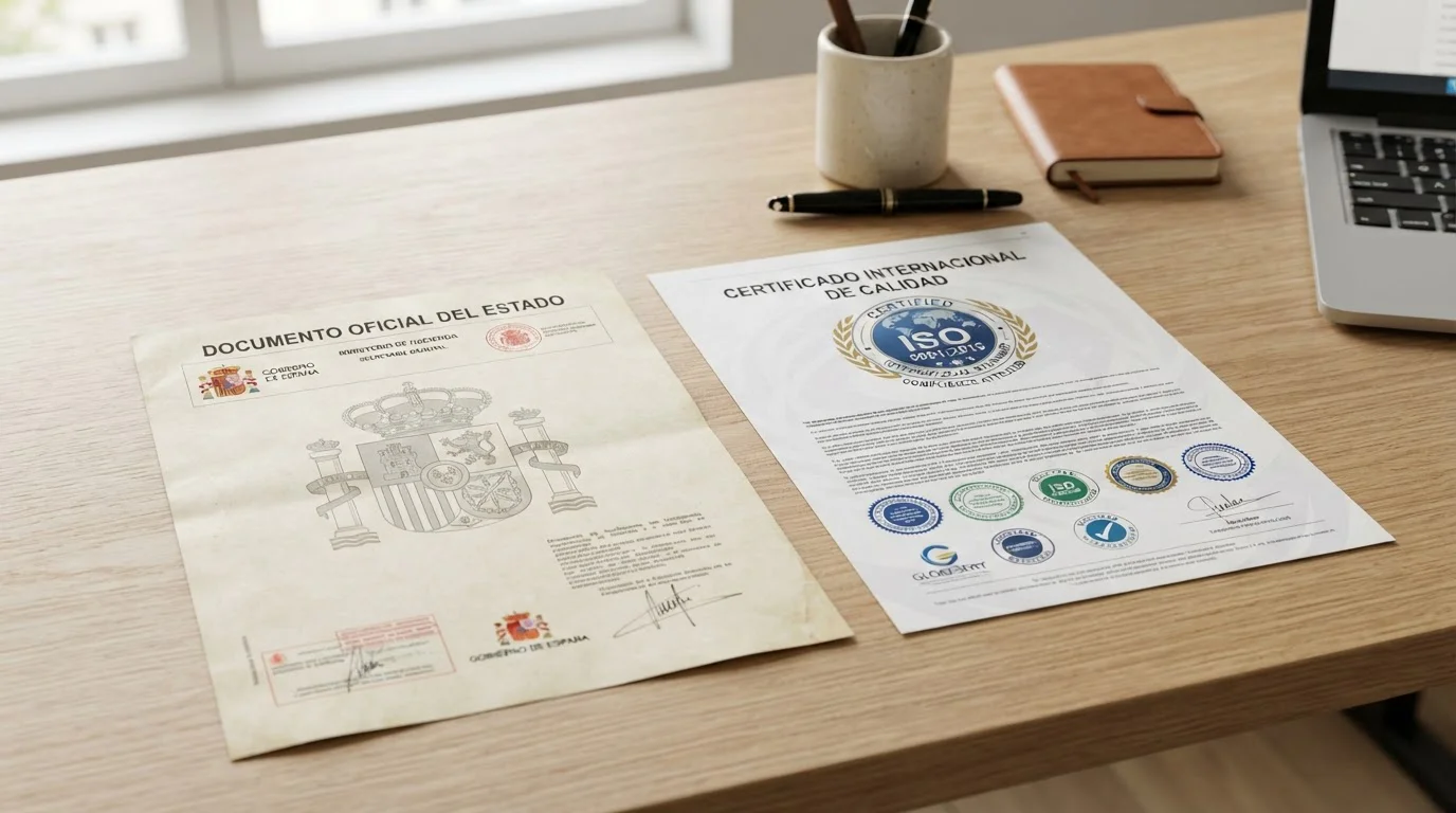 Comparación visual de licencias DGOJ versus offshore en documentos oficiales