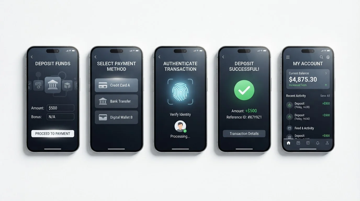 Proceso de depósito con Bizum paso a paso desde smartphone