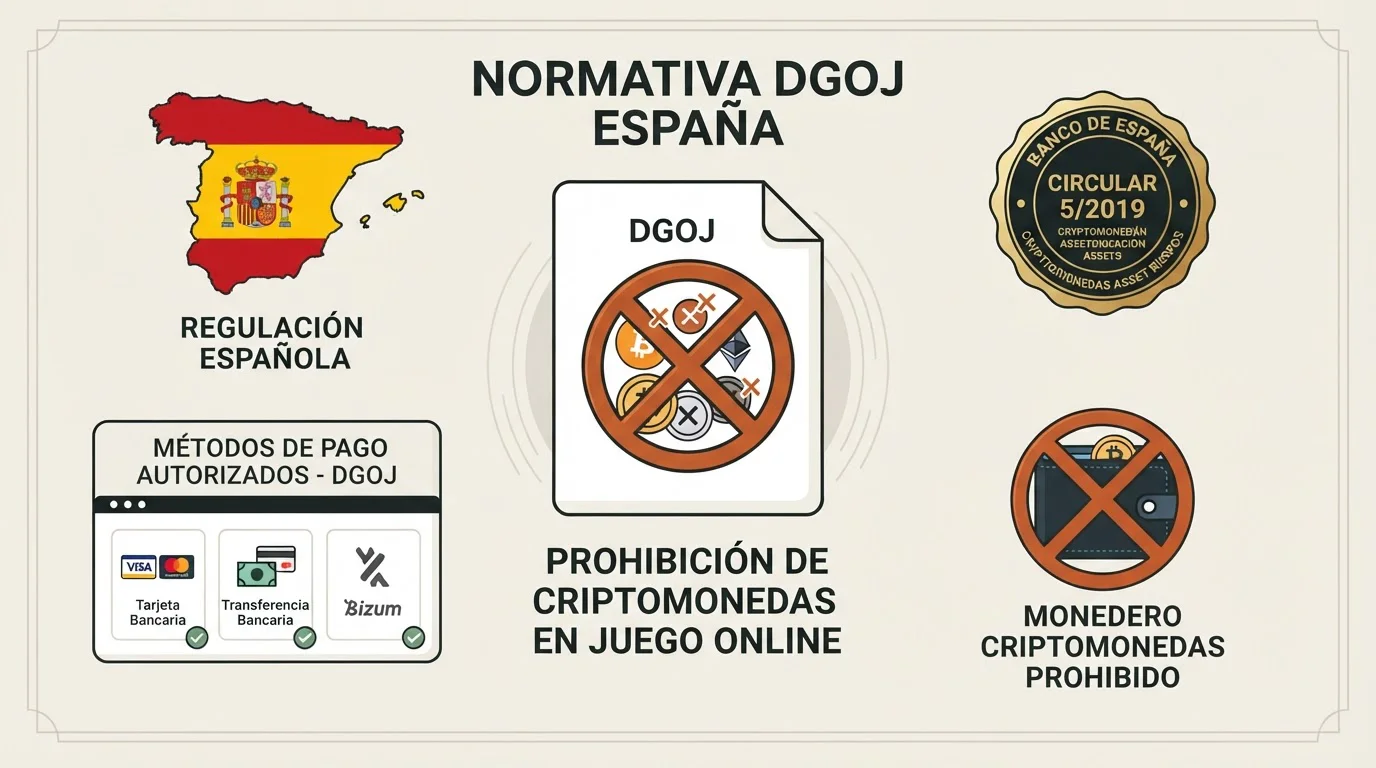 Regulación DGOJ en España sobre criptomonedas