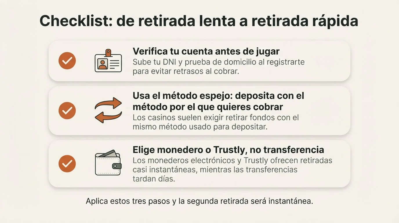 Checklist de verificación y método espejo