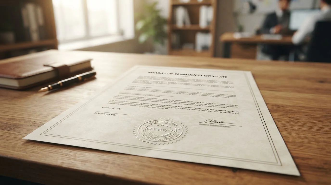 Documento de licencia DGOJ y símbolo de protección regulatoria
