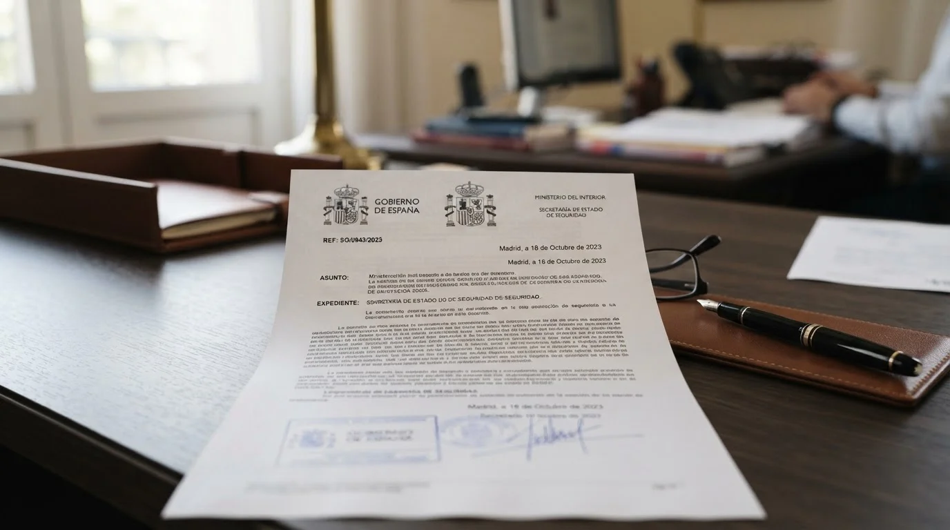 Documento oficial de regulación DGOJ con sello y texto en español