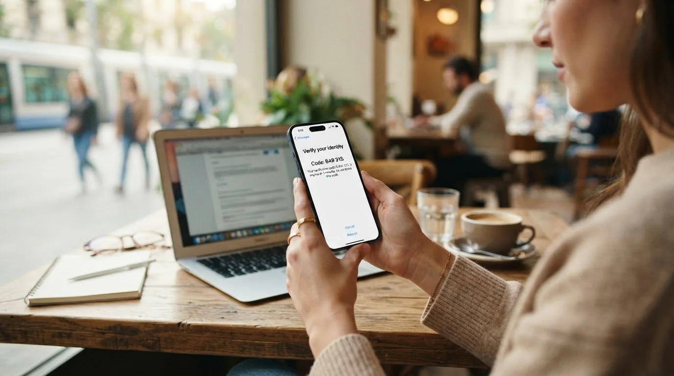 Proceso de verificación SMS en smartphone con código de confirmación para depósito en casino